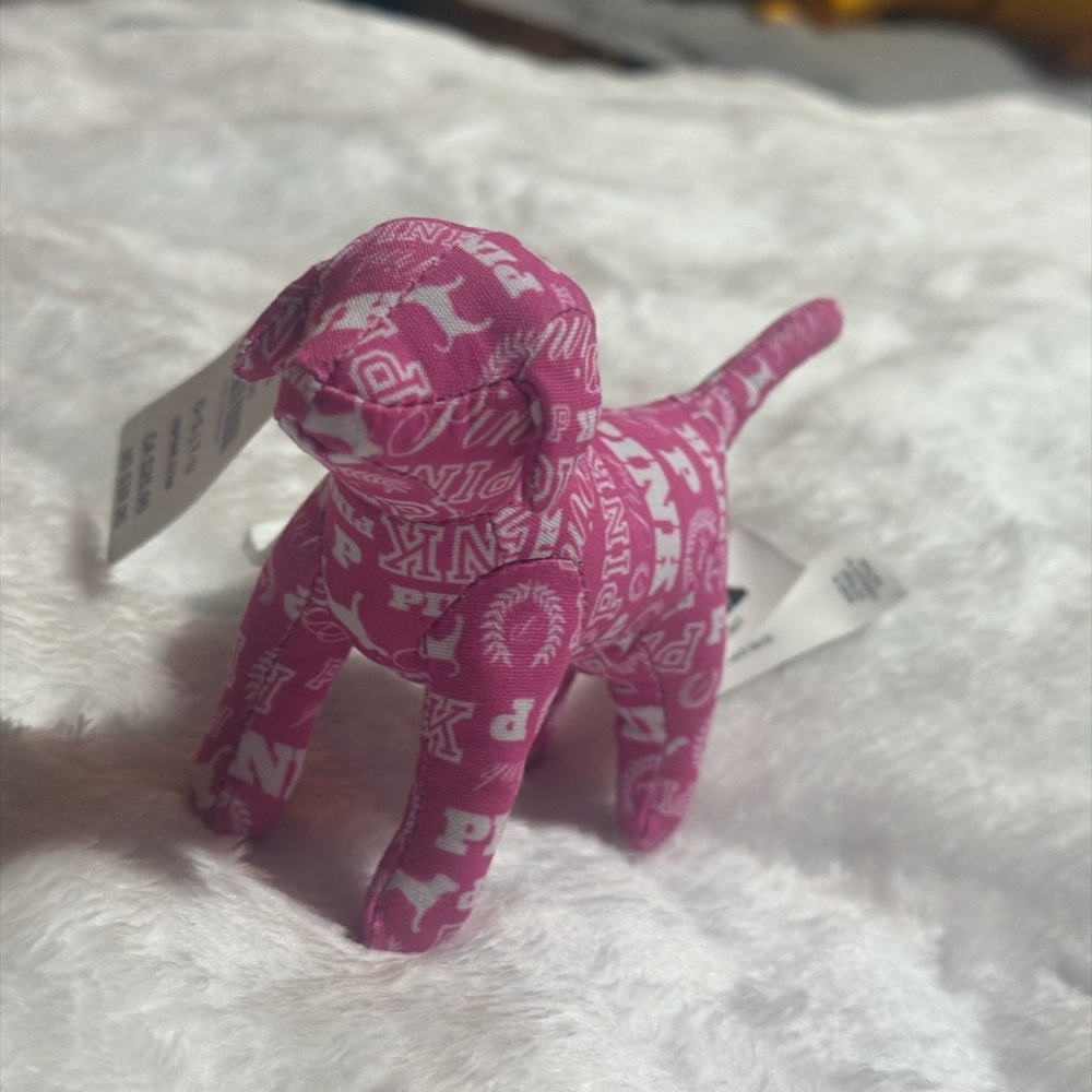 PINK Victoria's Secret Pink Logo Plush Dog Toy